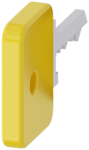 SIEMENS 3SU1950-0FM30-0AA0 Key for O.M.R. key-operated switch, yellow