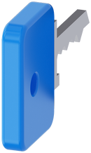 SIEMENS 3SU1950-0FJ50-0AA0 Key for O.M.R. key-operated switch, light blue