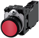 SIEMENS 3SU1100-0AB20-1FA0 Pushbutton, 22 mm, round, plastic, red, button, 1 NO + 1 NC