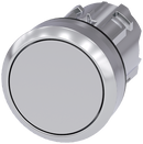 SIEMENS 3SU1050-0AB80-0AA0 Pushbutton, 22 mm, round, metal, high gloss, gray, button