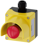 SIEMENS 3SU1851-0NB10-4GC2 AS-Interface enclosure for command devices, 22 mm, metal, yellow, protective collar