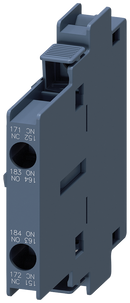 SIEMENS 3RH1921-1KA11 Auxiliary switch 1 NO+1 NC, EN50005, 10 mm, Sz. S3-S12 for motor contactors, 2-pole