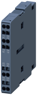 SIEMENS 3RH1921-2JE11 Auxiliary switch, solid-state compatible, EN50012 lateral, conn. 1 NO + 1 NC, S0-S3