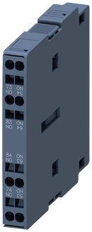 SIEMENS 3RH1921-2EA20 Auxiliary switch 2 NO, EN50005, 10 mm, Sz. S0-S12 for motor contactors, 2-pole