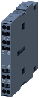SIEMENS 3RH1921-2KA20 Auxiliary switch 2 NO, EN50005, lateral, 10 mm, S3-S12