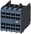 SIEMENS 3RH2911-2FB22-0MA0 Auxiliary switch, 2 NO+2 NC current path (1 NO, 1 NC+1 NC, 1 NO make-before-break)