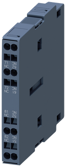 SIEMENS 3RH1921-2EE02 Auxiliary switch, solid-state compatible, EN50005 lateral, 2 NC, encapsulated S0-S12