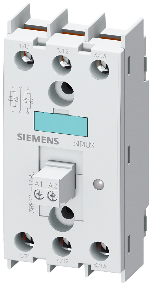 SIEMENS 3RF2230-1AB35 Semiconductor relay 2RF2, 3-phase 30 A 48-600 V/110 V AC 2-phase controlled