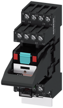 SIEMENS LZS:PT5A5T30 Plug-in relay complete unit 230 V AC, 4 change-over contacts LED module red standard plug-in base