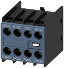 SIEMENS 3RH2911-1GA40 Auxiliary switch 4 NO, current paths: 1 NO, 1 NO, 1 NO, 1 NO for contactor relays, S00