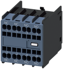 SIEMENS 3RH2911-2HA22 Auxiliary switch 2 NO+2 NC current paths: 1 NC, 1 NO for contactor relays/motor contactors S00/S0