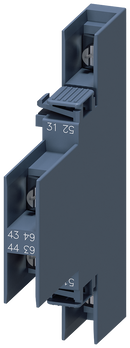 SIEMENS 3RH2921-4DA11 Auxiliary switch 1 NO+1 NC, current paths: 1 NC, 1 NO, R: 31/32, 43/44 L: 51/52, 63/64
