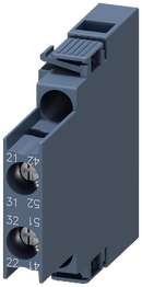 SIEMENS 3RH2911-1DA02 Auxiliary switch lateral, 2 NC, current paths: 1 NC, 1 NC, for motor contactors