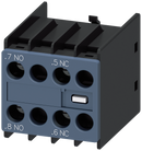 SIEMENS 3RH2911-1FB11 Auxiliary switch 11U, 1 NO+1 NC current paths: 1 NO, 1 NC for contactor relays/motor contactors S00/S0