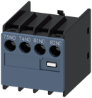 SIEMENS 3RH2911-1LA11 Auxiliary switch 1 NO+1 NC, current paths: 1 NO, 1 NC, connection from above