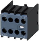 SIEMENS 3RH2911-1NF11 Solid-state compatible auxiliary switch 1 NO+1 NC, current paths: 1 NO,--,--, 1 NC