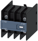 SIEMENS 3RH2911-4NF20 Auxiliary switch, 2 NO, current path 1 NO, 1 NO, for contactor relays and motor contactors