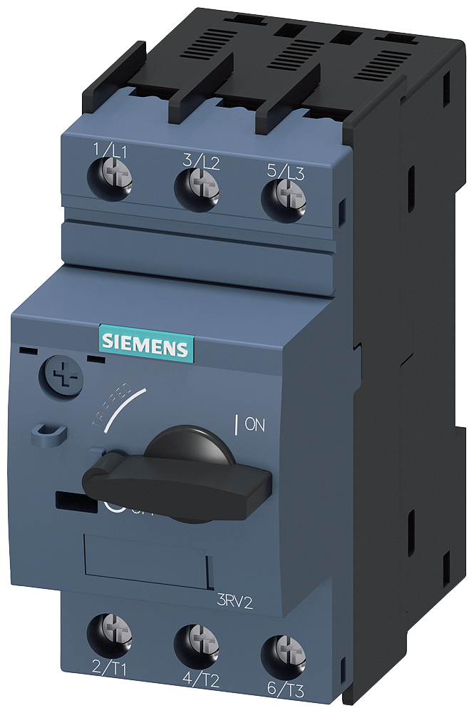 Siemens 3RV2411-0KA10 Circuit breaker size S00 for transformer protection A-release 0.9...1.25 A N-release 26 A screw terminal Standard switching capacity