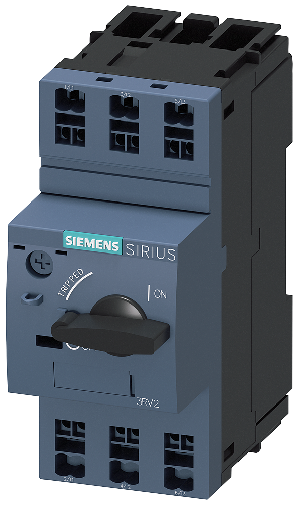 Siemens 3RV2411-0HA20 Circuit breaker size S00 for transformer protection A-release 0.55...0.8 A N-release 16 A Spring-type terminal Standard switching capacity