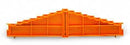 WAGO 727-117 8-level end plate plain 7.62 mm thick, orange