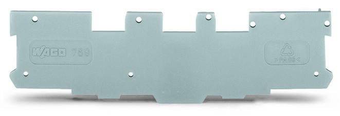 WAGO 769-315 End and intermediate plate 1.1 mm thick, gray