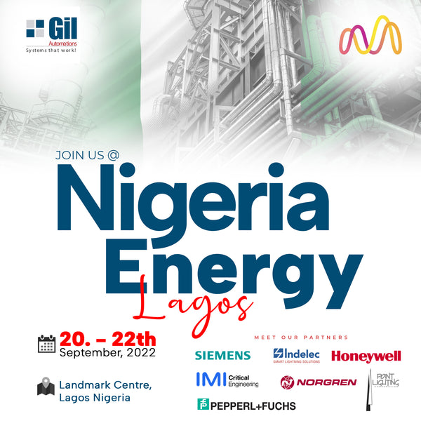 GIL AUTOMATIONS UPCOMING EVENTS - JOIN US @ NIGERIA ENERGY LAGOS : 20th - 22nd SEPTEMBER 2022