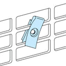 Schneider Electric LVS03180 20 SLOTTED M.PL. M4 CLIP-NUTS