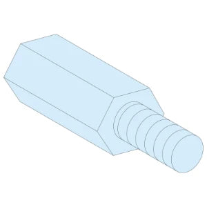 Schneider Electric LVS03187 4 HEXAGONAL SPACERS M5 H55