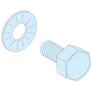 Schneider Electric LVS04195 40 SCREWS 8.8 CLASS M6X16/THREADED BAR