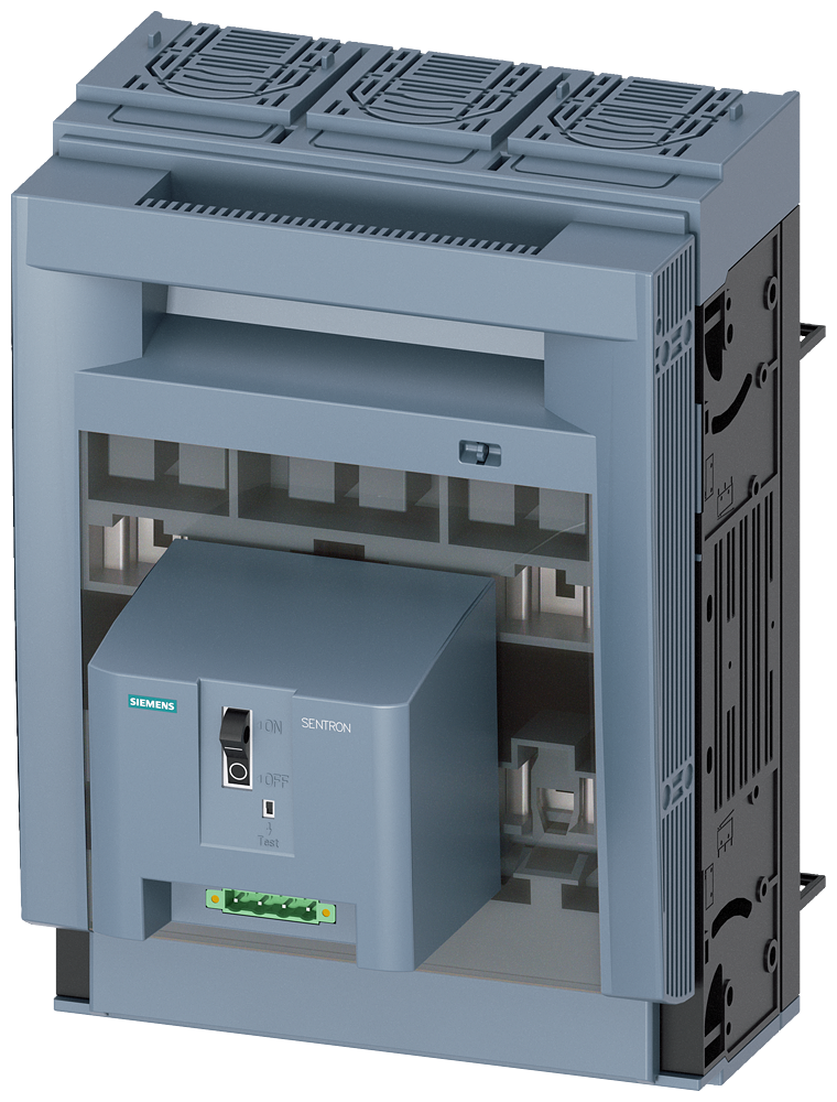 SIEMENS 3NP11531BC21 SENTRON, 3NP1 fuse switch disconnector, 3-pole, NH2, 400 A