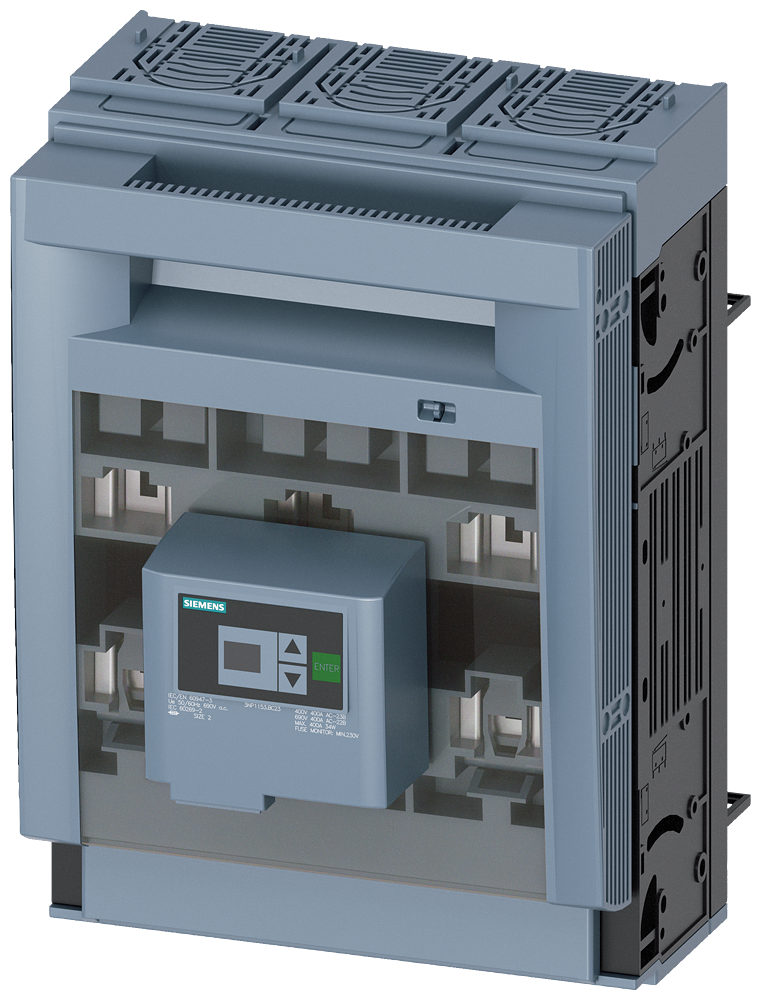 SIEMENS 3NP11531BC23 SENTRON, 3NP1 fuse switch disconnector, 3-pole, NH2, 400 A