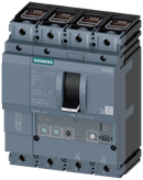 SIEMENS 3VA2025-7HL46-0AA0 circuit breaker 3VA2 IEC frame 100 breaking capacity class C Icu=110kA @ 415V 4-pole, line protection ETU320, LI, In=25A overload protection Ir=10A...