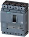 SIEMENS 3VA2025-7HL46-0AA0 circuit breaker 3VA2 IEC frame 100 breaking capacity class C Icu=110kA @ 415V 4-pole, line protection ETU320, LI, In=25A overload protection Ir=10A...