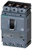SIEMENS 3VA2216-5HL32-0AA0 circuit breaker 3VA2 IEC frame 250 breaking capacity class M Icu=55kA @ 415V 3-pole, line protection ETU320, LI, In=160A overload protection Ir=63A...