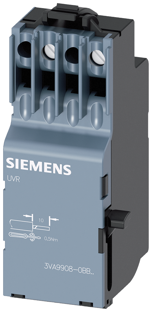 SIEMENS 3VA99080BB11 Undervoltage release 24 V DC, accessory for: 3VA1 and 3VA20 to 3VA25