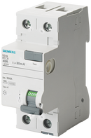 SIEMENS 5SV4614-0 RCCB, 2-pole, type AC, In: 40 A, 300 mA, Un AC: 230 V