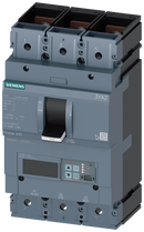 SIEMENS 3VA2463-5KQ32-0AA0 circuit breaker 3VA2 IEC frame 630 breaking capacity class M Icu=55kA @ 415V 3-pole, line protection ETU860, LSIG, In=630A overload protection Ir=2...