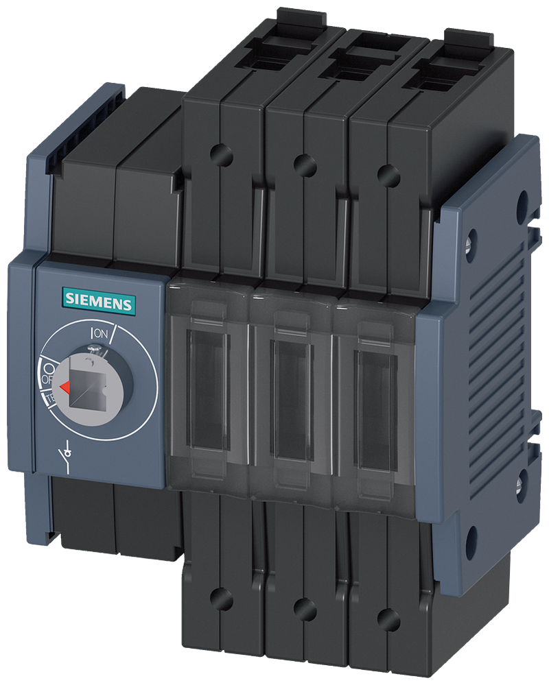 SIEMENS 3KD1630-2ME10-0 Switch disconnector 16 A, size 1, 3-pole, front operating mechanism on left, basic unit