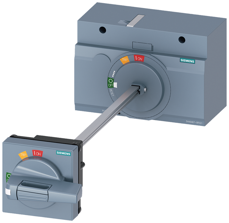 SIEMENS 3VA9467-0FK21 Door-coupling rotary operating mechanism standard, IEC IP65 with door interlock, accessory for: 3VA1
