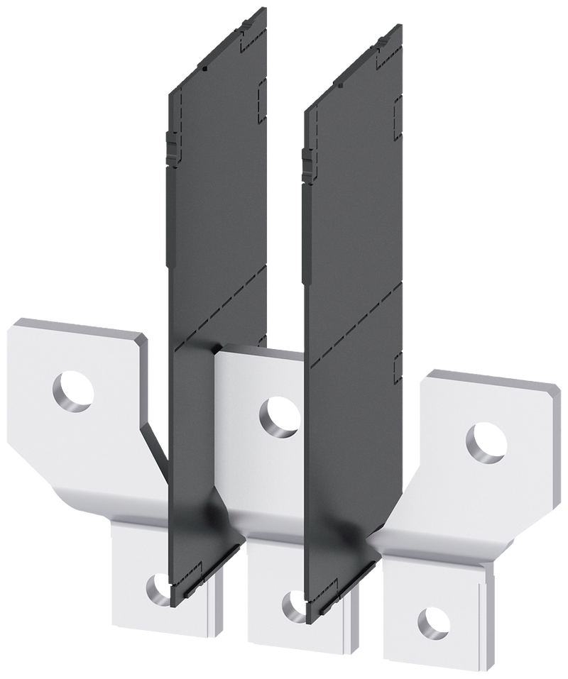 SIEMENS 3VA94830QC00 Front bus connectors broadened, 3 units, accessory for: 3VA1 400/630 3VA2