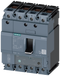 SIEMENS 3VA1110-3EF46-0AA0 Circuit breaker 3VA1 IEC frame 160 breaking capacity class N Icu=25 kA @ 415 V