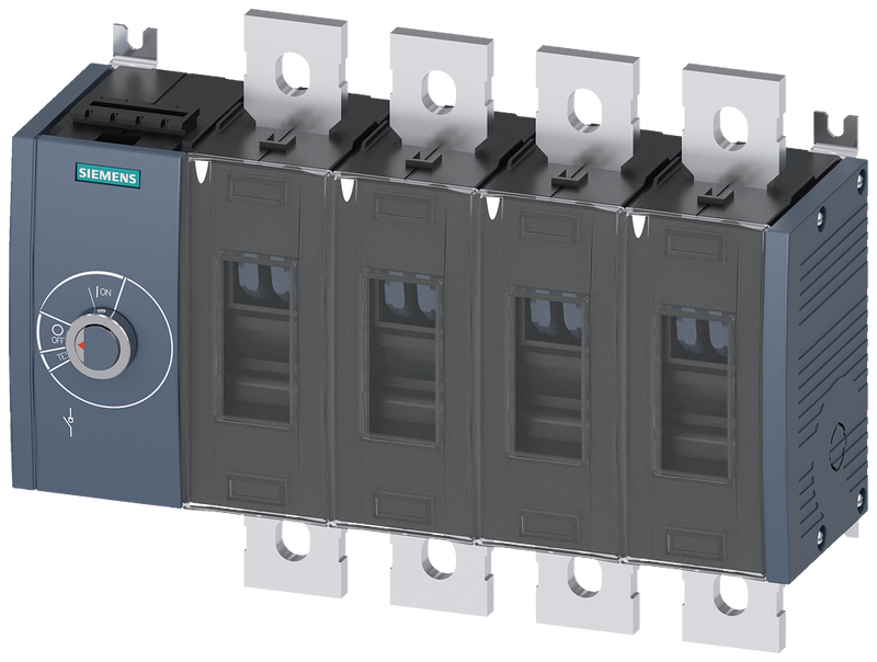 SIEMENS 3KD4644-0QE10-0 Switch disconnector 630 A, size 4, 4-pole, lateral operating mechanism on left, basic unit