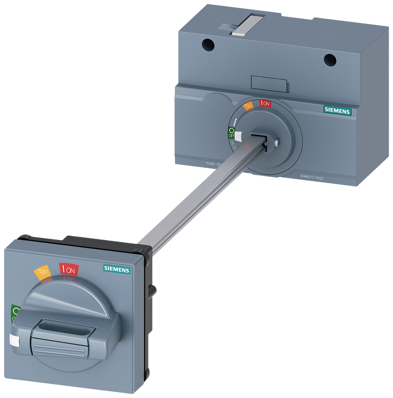 SIEMENS 3VM9217-0FK21 door-coupling rotary op. mech. standard IEC IP65 with door interlock accessory for: 3VM 250