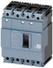 SIEMENS 3VM1063-2ED42-0AA0 circuit breaker 3VM1 IEC frame 100 breaking capacity class B Icu=16kA @ 415V 4-pole, line protection TM210, FTFM, In=63A overload protection Ir=63A...