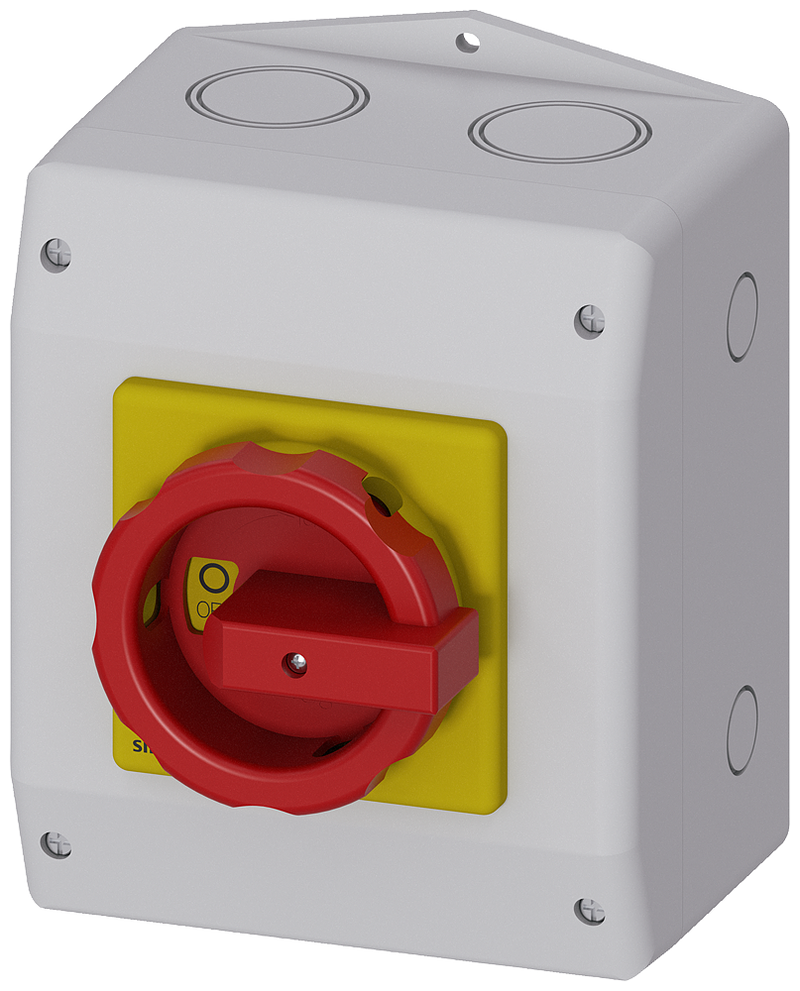 SIEMENS 3LD2165-3VB53 SENTRON, 3LD switch disconnector, EMERGENCY OFF switch, 6-pole, Iu: 25 A