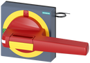 SIEMENS 8UD18513CD05 Handle with masking plate EMERGENCY OFF with lighting, size 100 x 100