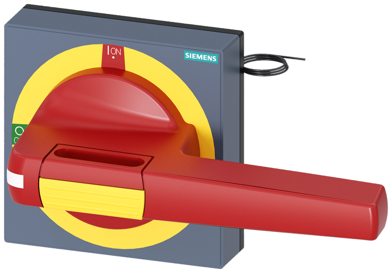 SIEMENS 8UD18513CF05 Handle with masking plate EMERGENCY OFF with lighting, size 100 x 100