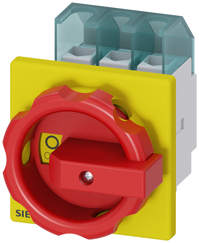 SIEMENS 3LD2103-0TK53 SENTRON, 3LD switch disconnector, EMERGENCY OFF switch, 3-pole, Iu: 25 A