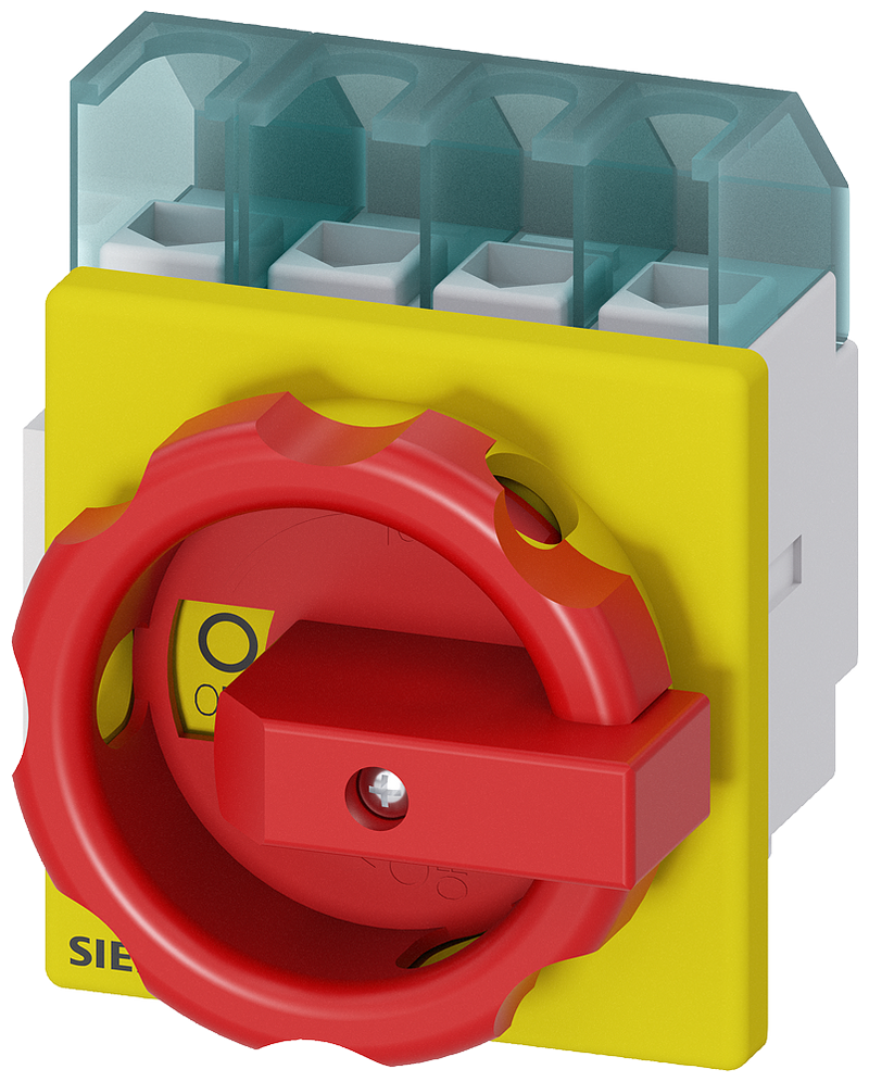 SIEMENS 3LD2203-1TL53 SENTRON, 3LD switch disconnector, EMERGENCY OFF switch, 4-pole, Iu: 32 A