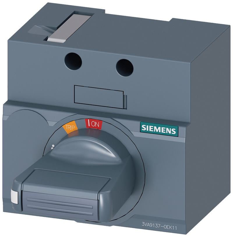 SIEMENS 3VA9137-0EK11 Front mounted rotary operator standard IEC IP30/40 for 3VA5 125